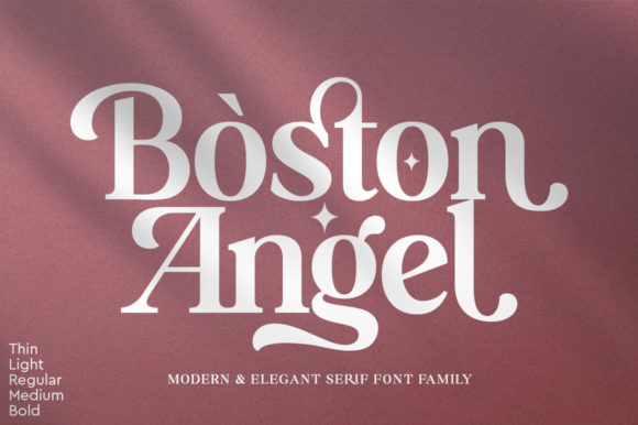 Boston Angel: A Display Font with Soul for Modern Creators