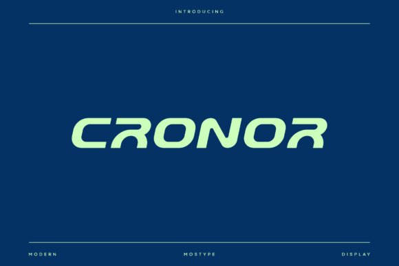 Cronor: The Modern Typeface for Bold Branding