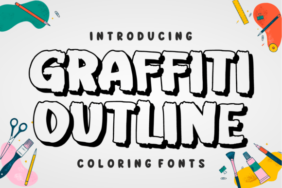 Graffiti Outline: Unleashing Raw Street Style in Your Designs