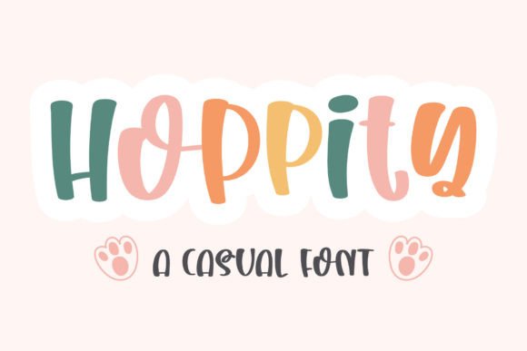 Hoppity: The Sweet Display Font for Creative Projects