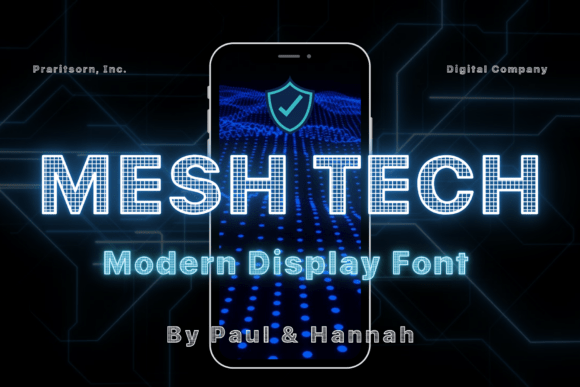 Mesh Tech: A Typeface for the Digital Blueprint Era