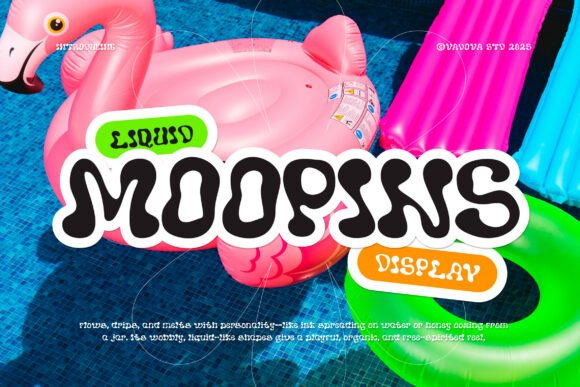 Moopins: A Font That Brings Fluid Energy to Your Creative Projects