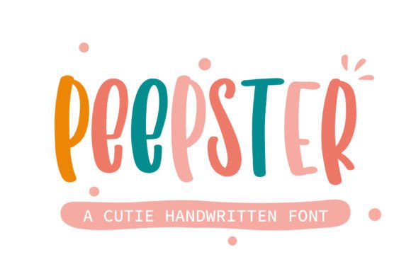 Peepster: A Sweet Display Font for Charming Designs