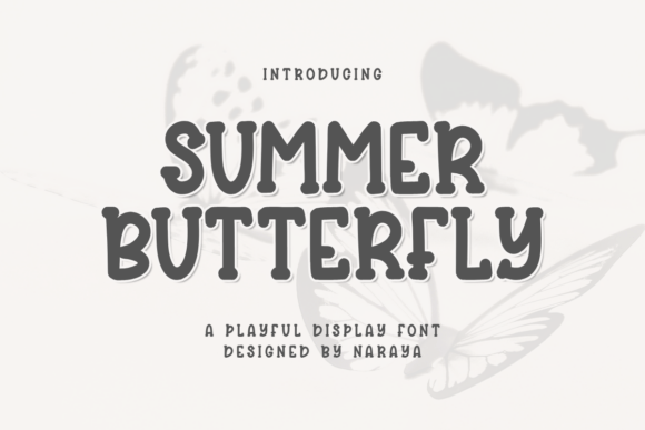 Summer Butterfly: A Playful Font for Creative Projects