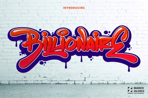 The Red Billionaire: A Display Font That Commands Attention