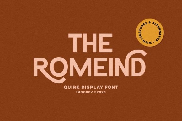 The Romeind: A Typeface with a Theatrical Soul