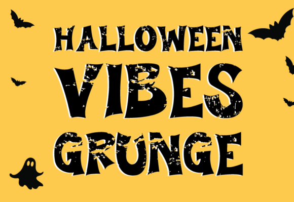 Unleash Spooky Charm with Halloween Vibes Grunge