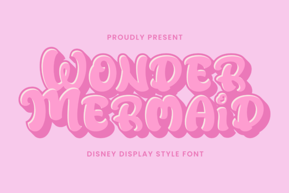 Wonder Mermaid: A Disney-Inspired Font for Whimsical Designs